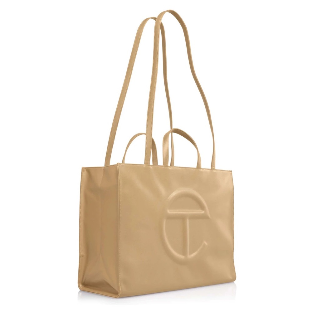 Authentic large cream telfar NWT